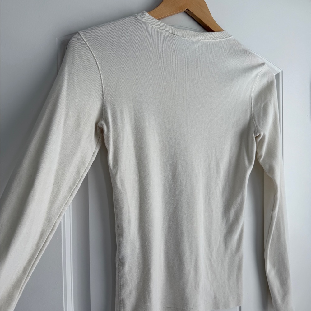 Vintage Ralph Lauren Women’s Off-White Crewneck Tee Shirt - Picture 7 of 7